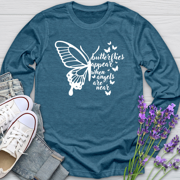 Butterflies Appear Long Sleeve Tee