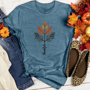 Thankful Vintage Foliage Trio Heathered Tee