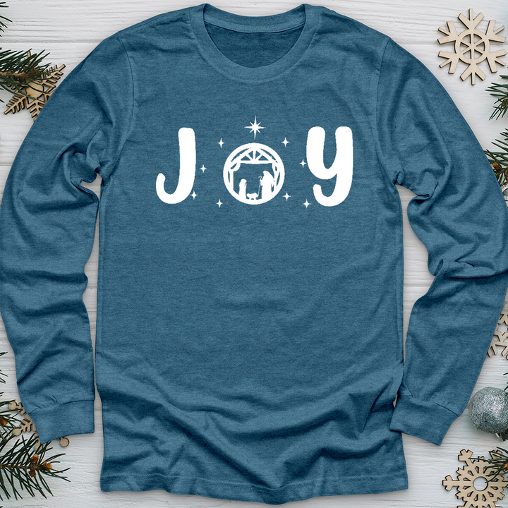 Joy Nativity Long Sleeve Tee
