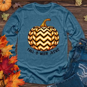 Fall-o-ween Jesus Pumpkin Long Sleeve Tee