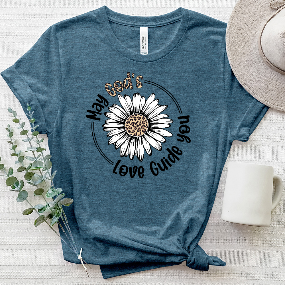 My God's Love Sunflower Heathered Tee