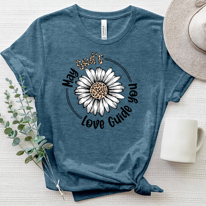 My God's Love Sunflower Heathered Tee