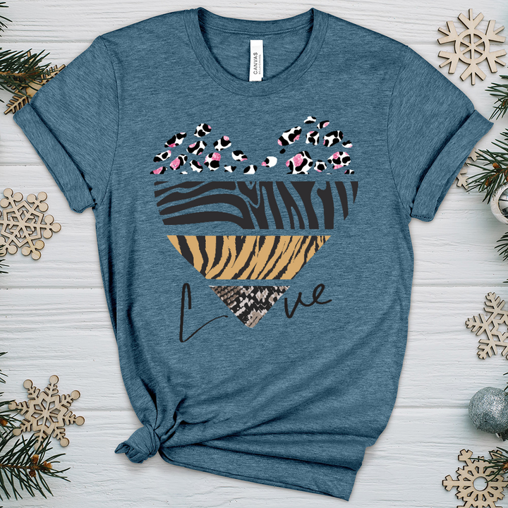 Love Is Wild 7 Heathered Tee