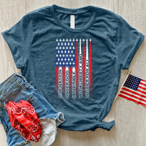 Allegiance Flag Heathered Tee