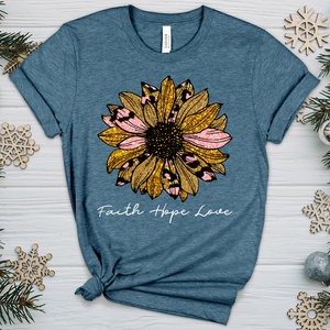 Faith Hope Love Sunflower V4