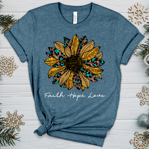 Faith Hope Love Sunflower V2