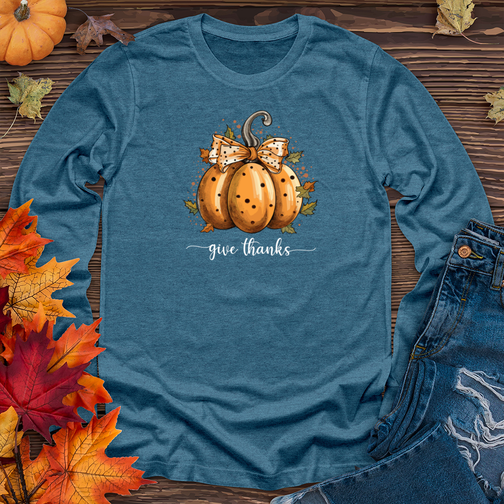 Retro Dot Spiced Coziness 01 Long Sleeve Tee