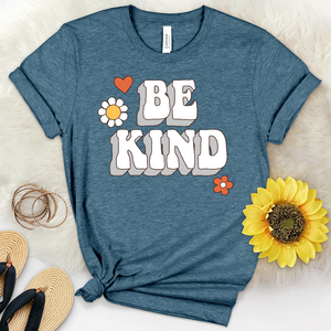 Groovy Be Kind Heathered Tee