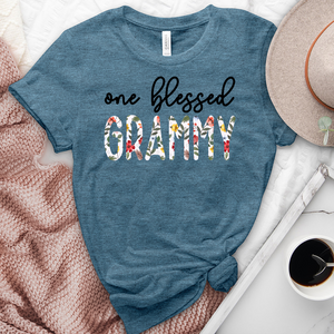 One Blessed Grammy Heathered Tee