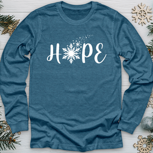 Hope Snowflake Long Sleeve Tee