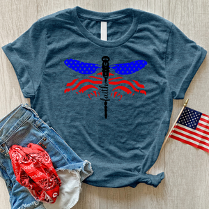 American Faith Dragonfly Heathered Tee