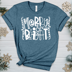 Assorted Merry and Bright Heathered Tee