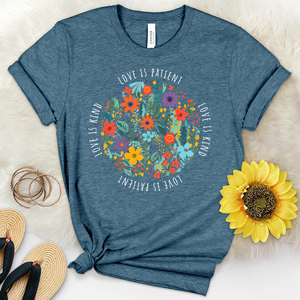 Love Is Patient Garden Heathered Tee