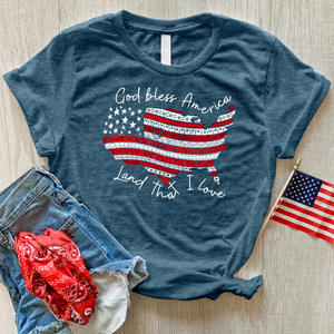 God Bless America USA Tee