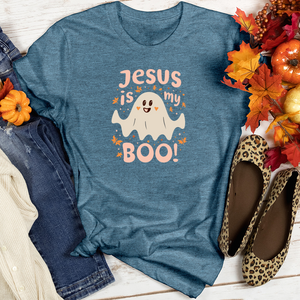 Jesus is boo Heathered Tee