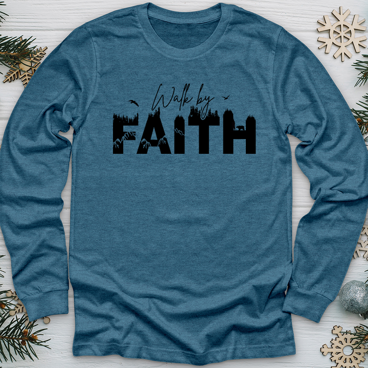 Walk by Faith Wilderness 01 Long Sleeve Tee