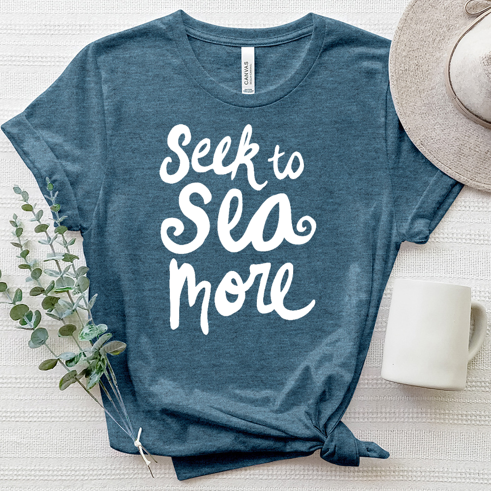 Sea More Heathered Tee