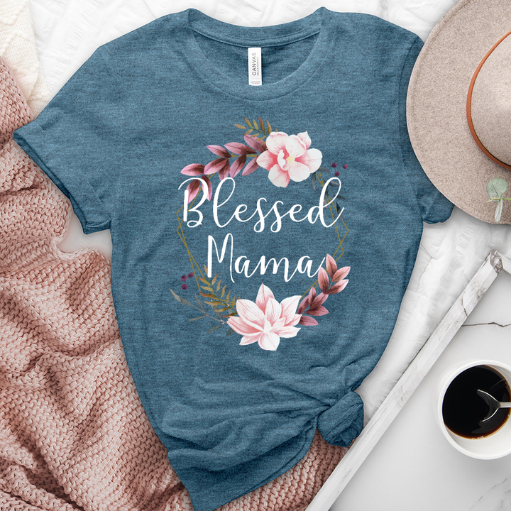 Blessed Mama Heathered Tee