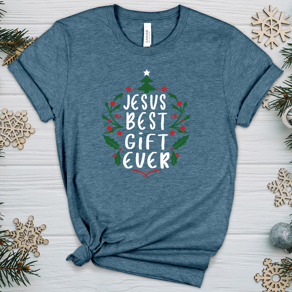 Jesus Best Gift Ever Heathered Tee