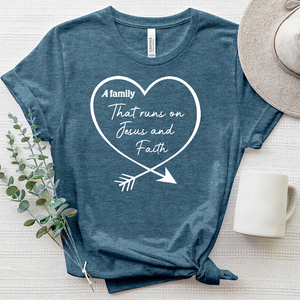 This Family Heart Heathered Tee