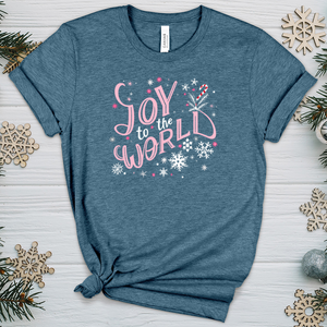 Joy to the world 01 Heathered Tee