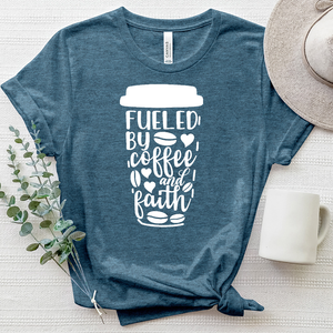 Fueled by Coffee Cup Heathered Tee