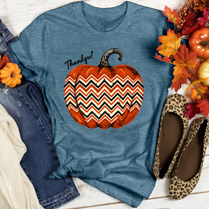 Thankful Pumpkin Love Heathered Tee