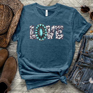 Love Cowgirl Heathered Tee