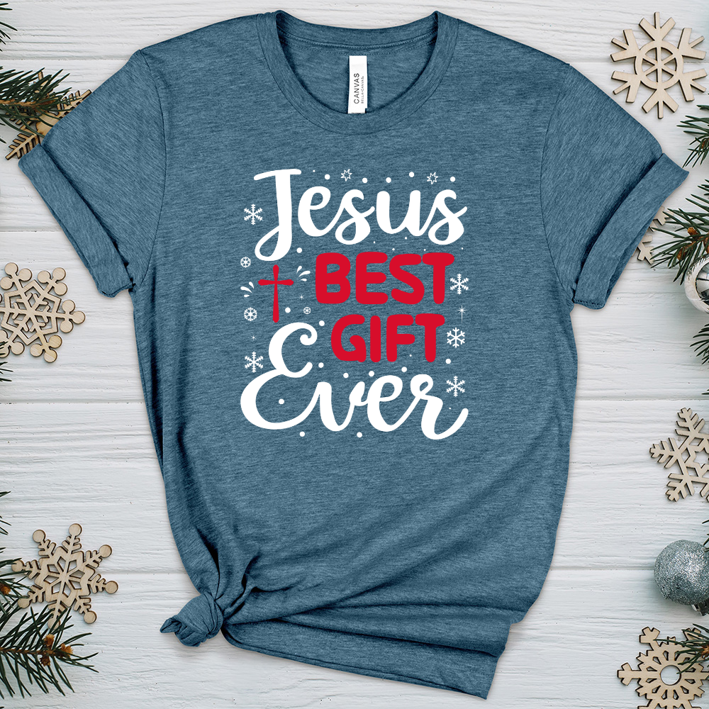 Jesus Best Gift Ever Heathered Tee