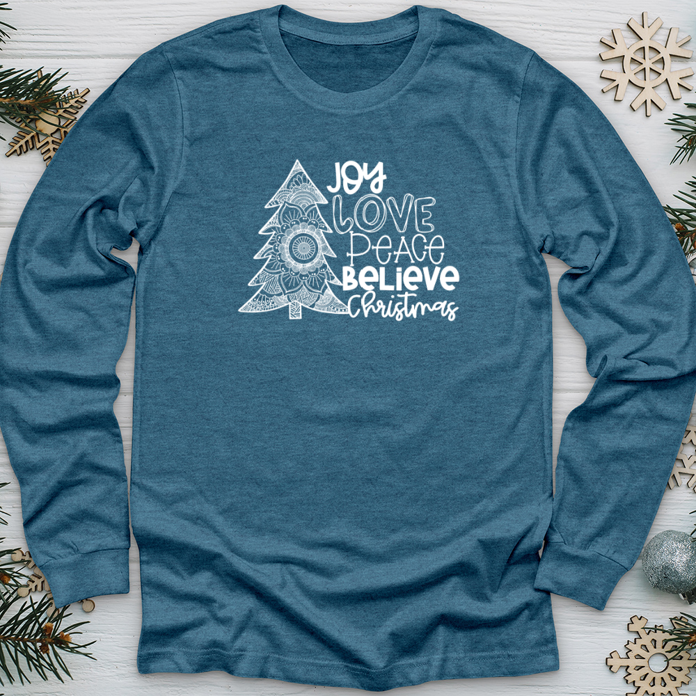 Joy Love Peace Long Sleeve Tee
