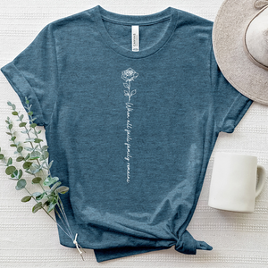 Family Remains Rose Heathered Tee