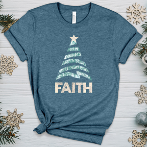 Faith Zig Zag Tree Heathered Tee