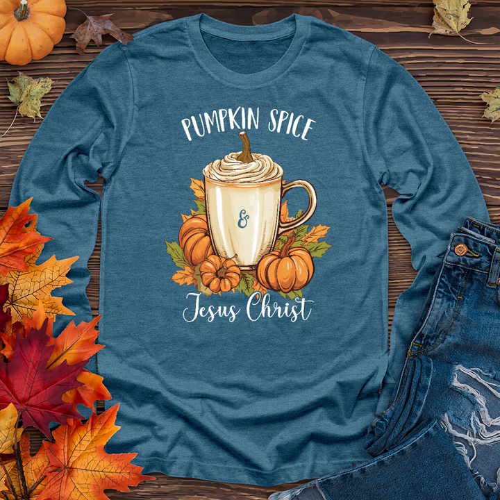 Autumn Latte Pumpkin Long Sleeve Tee