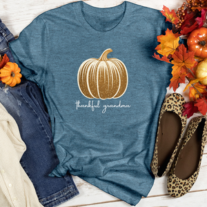 Retro Glam Pumpkin Heathered Tee