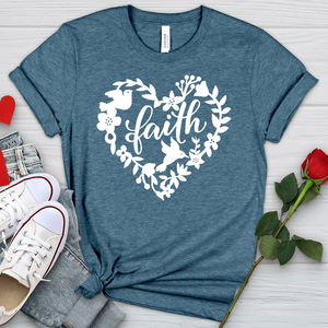 Faith Dove Heathered Tee