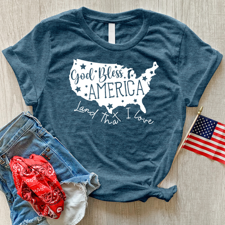 America Land That I Love Heathered Tee