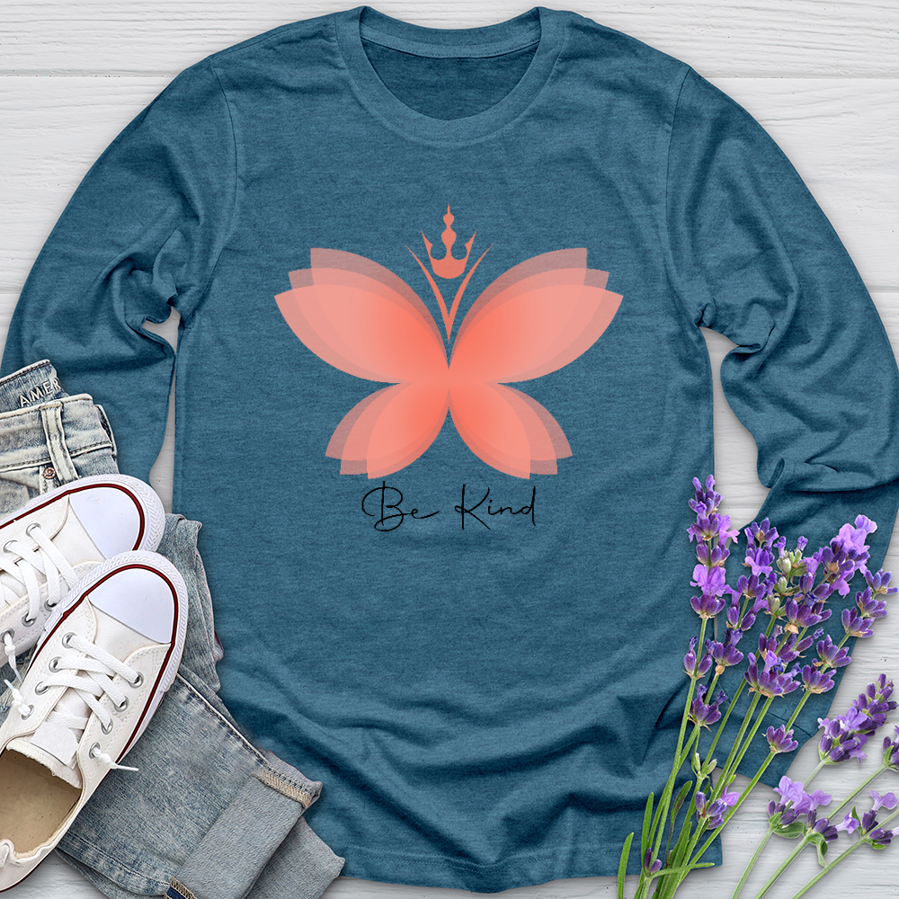 Be Kind Butterfly Long Sleeve Tee