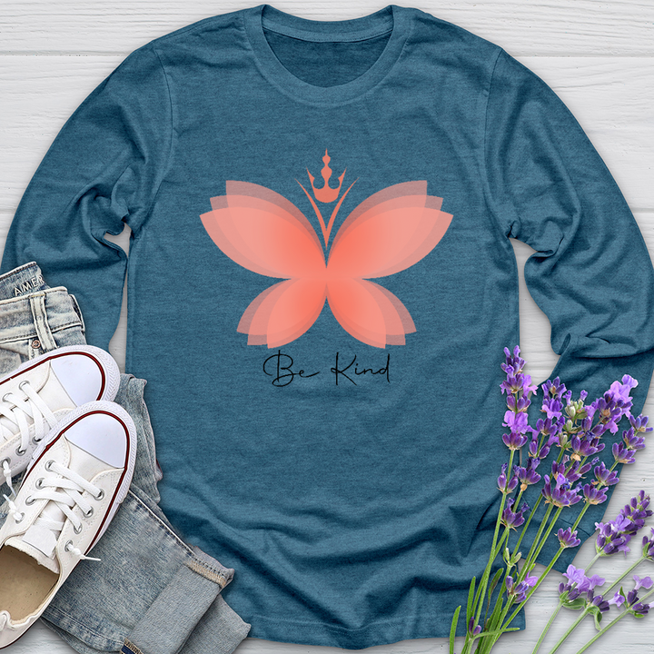 Be Kind Butterfly Long Sleeve Tee