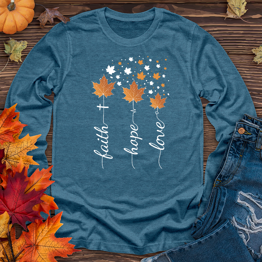 TGB Floating Leaves Long Sleeve Tee