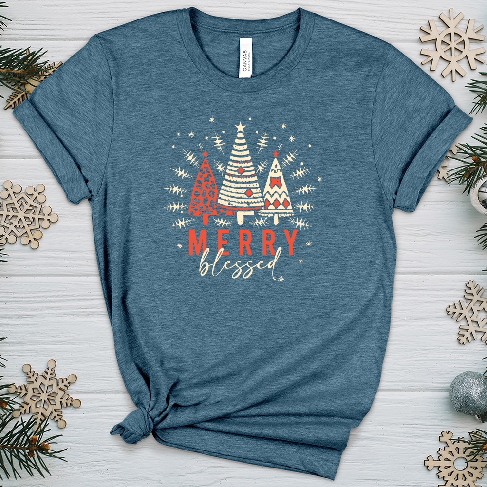 MERRY Blessed Heathered Tee