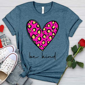 Be Kind Heart Heathered Tee