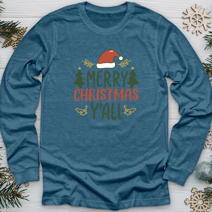 Merry christmas y’all Long Sleeve Tee