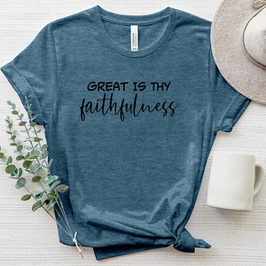 Great Is Thy Faithfulness Tee Heathered Tee