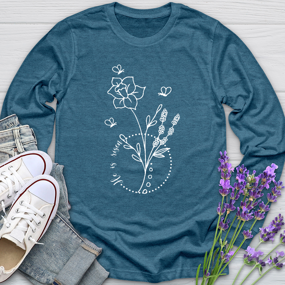 He Is Risen Bees Long Sleeve Tee
