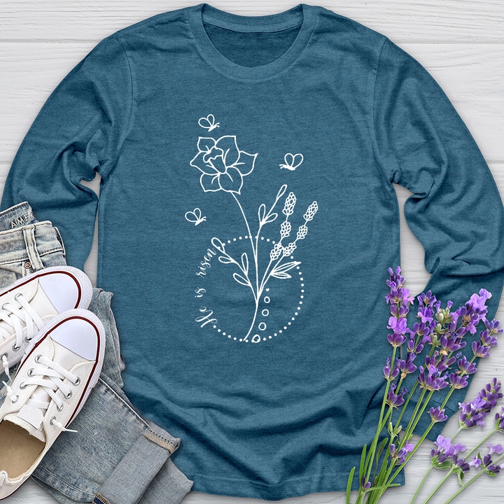 He Is Risen Bees Long Sleeve Tee