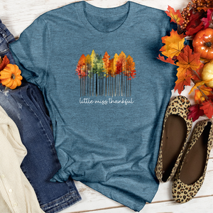 Retro Watercolor Forest Trio 01 Heathered Tee