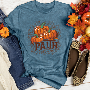 Autumn Affection Pumpkins Heathered Tee