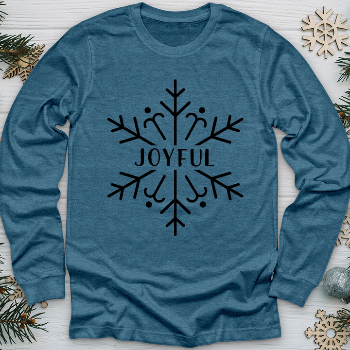 Joyful Snowflake Long Sleeve Tee