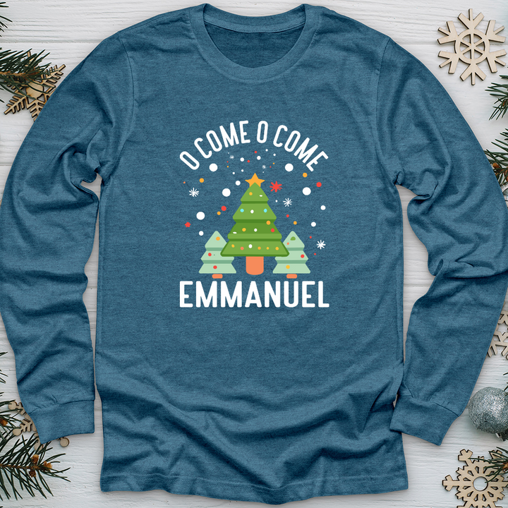 O Come o Come Emmanuel Long Sleeve Tee