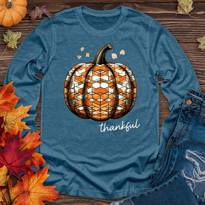 Thankful Glass Pumpkin Long Sleeve Tee